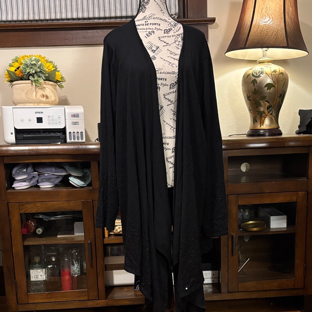 Soft Surroundings Black Cardigan
